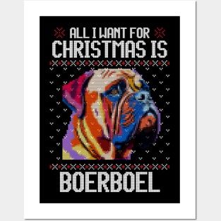 All I Want for Christmas is Boerboel - Christmas Gift for Dog Lover Posters and Art